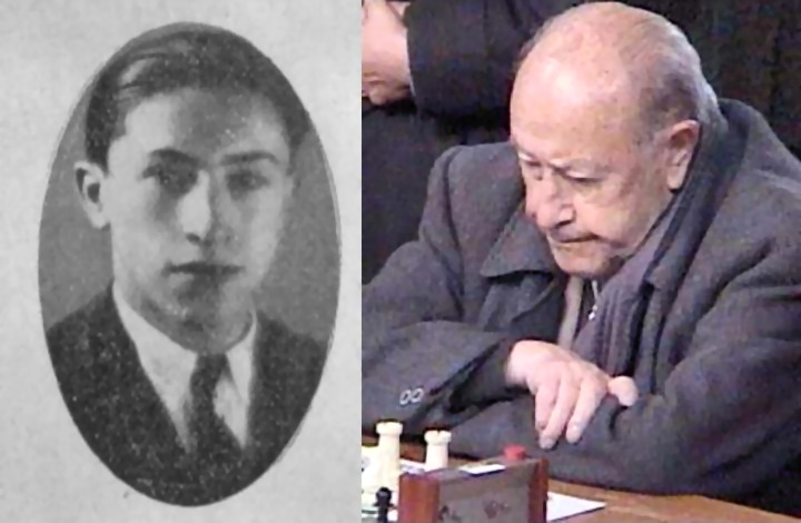 Letelier en 1932 (con 17 años) y en 2004 (con 84)